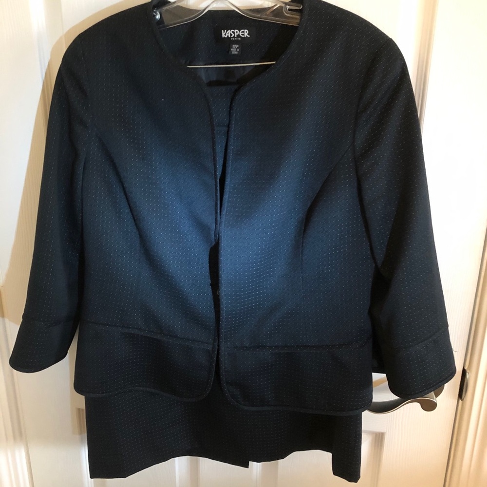 Chanel type jacket and straight skirt